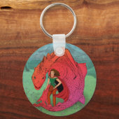 Red Baby Dragon Sleutelhanger (Voorkant)