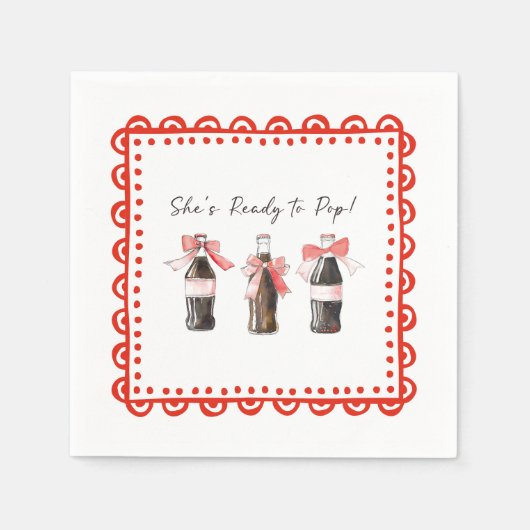 Red Baby Soda Ready to POP  Servet (Voorkant)
