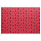 Red Background Cheer Silhouette Stof (Fat Quarter)