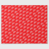 Red Bah Humbug kerstpapier Cadeaupapier (Vlak)