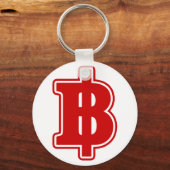 RED BAHT SIGN ฿ Thai Money ฿ Sleutelhanger (Voorkant)