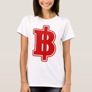 RED BAHT SIGN ฿ Thai Money ฿ T-shirt