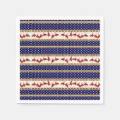 Red Bald Eagle America Paper Napkin Servet (Voorkant)