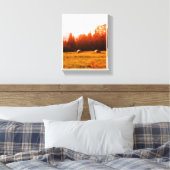 Red Bales Canvas Print (Insitu (Slaapkamer))