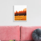 Red Bales Canvas Print (Insitu (Woonkamer))