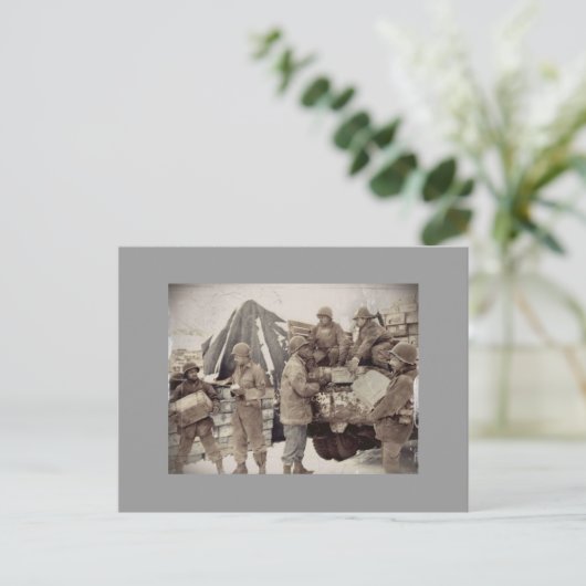 Red Ball Express Supply Convoy Briefkaart (Staand voorkant)