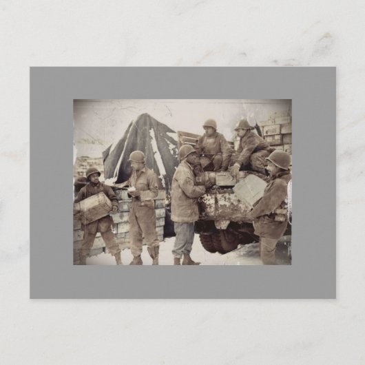 Red Ball Express Supply Convoy Briefkaart (Voorkant)