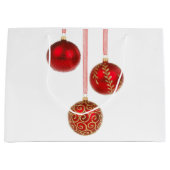 Red Ball-kerstsierboeken Grote cadeautas (Voorkant)