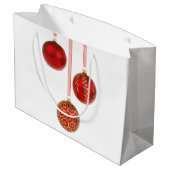 Red Ball-kerstsierboeken Grote cadeautas (Achterkant Gekanteld)