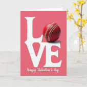 Red Ball Love Valentines Day Card Kaart (Gele Bloem)