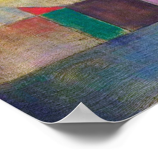 Red Balloon, Klee Poster (Hoek)