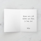 Red Balloon Love Simple Feestdagen Kaart (Binnen)