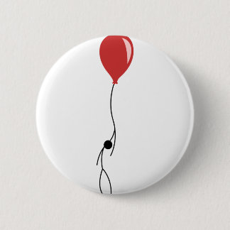 Red balloon ronde button 5,7 cm