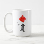 Red Balloones redden me keramische koffie-Mok Koffiemok (Links)