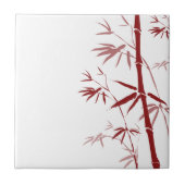 Red Bamboe Tiles en Trivets Tegeltje (Voorkant)