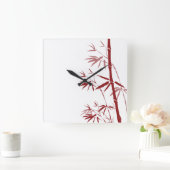 Red Bamboe Wall klok (Huis)