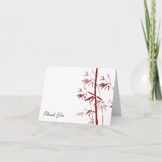 Red Bamboo Dank je kaarten (Voorkant)