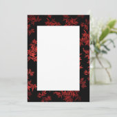 Red Bamboo laat grensuitnodiging achter Kaart (Staand voorkant)