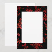 Red Bamboo laat grensuitnodiging achter Kaart (Voorkant / Achterkant)