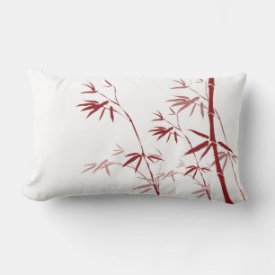 Red Bamboo Pillow Kussen