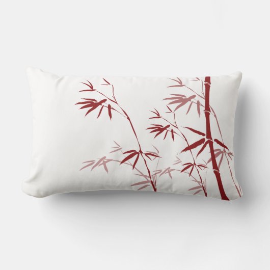 Red Bamboo Pillow Kussen (Voorkant)