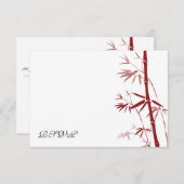 Red Bamboo RSVP-kaarten RSVP Kaartje (Voorkant / Achterkant)