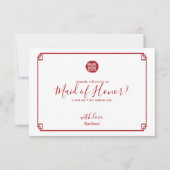 Red Bamboo Zal je mijn bruidsmeisje zijn Kaart (Voorkant)