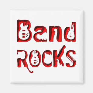 Red Band Rocks in het rood Magneet