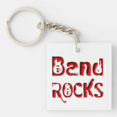 Red Band Rocks in het rood Sleutelhanger (voorkant)