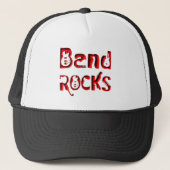 Red Band Rocks in het rood Trucker Pet (Voorkant)