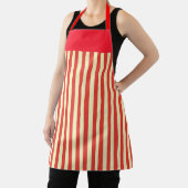 Red Band Stripe Kitchen Chef  Schort (Insitu)