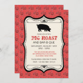 Red Bandana Bar-B-Que Invitation Kaart (Voorkant / Achterkant)