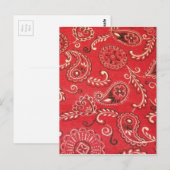 Red Bandana Briefkaart (Voorkant / Achterkant)