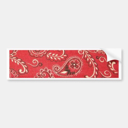 Red Bandana Bumpersticker (Voorkant)