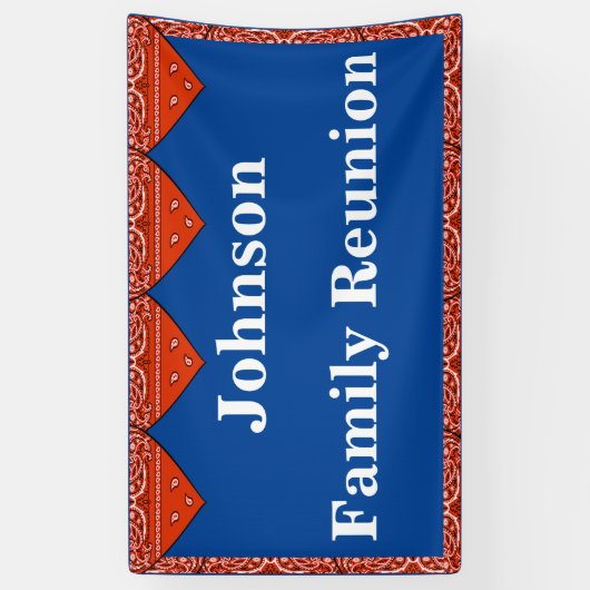 Red Bandana Custom Banner (Verticaal)