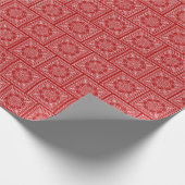 Red Bandana Design Cadeaupapier (Hoek)