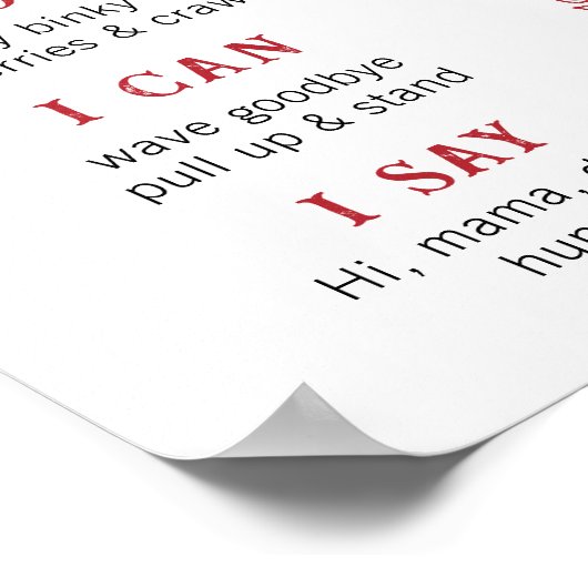 Red Bandana eerste Rodeo Milestone Poster - Cowboy (Hoek)