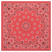 Red Bandana Fabric Stof (Swatch)