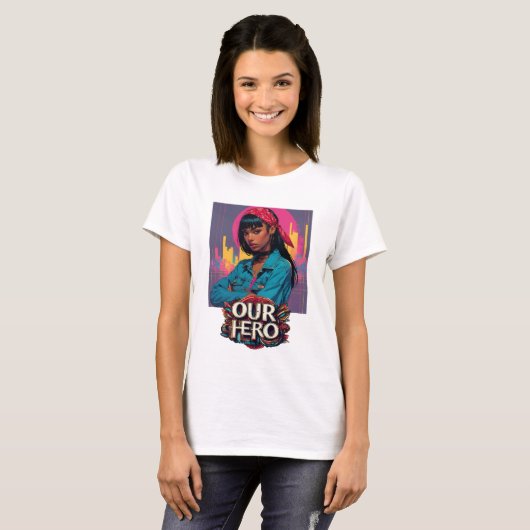 Red Bandana Girl Our Hero Music Concert T-shirt (Voorkant volledig)