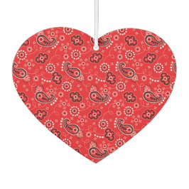 Red Bandana Heart Car Gift Fun Air Freshener Luchtverfrisser