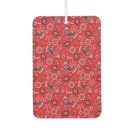 Red Bandana Heart Car Gift Fun Air Freshener Luchtverfrisser (Voorkant)