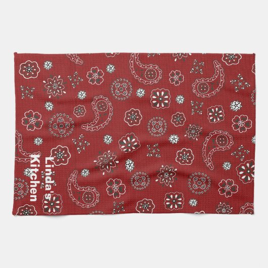 Red Bandana Kitchen Towel Theedoek (Horizontaal)