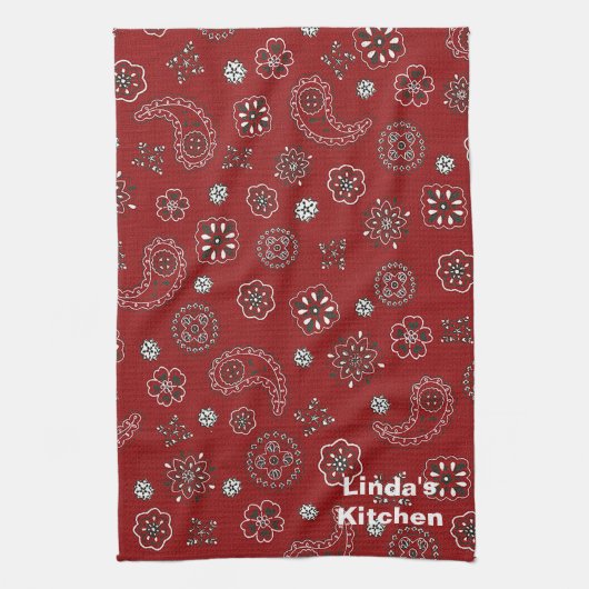 Red Bandana Kitchen Towel Theedoek (Verticaal)