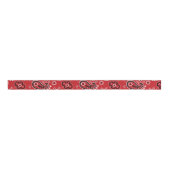 Red Bandana Modern Cowboy Westerne Rodeo buiten Grosgrain Lint (Voorkant)