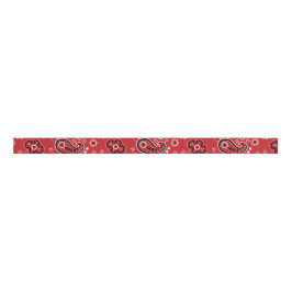 Red Bandana Modern Cowboy Westerne Rodeo buiten Grosgrain Lint