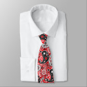 Red Bandana Paisley Elegant Land Western Stropdas (Gebonden)