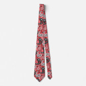 Red Bandana Paisley Elegant Land Western Stropdas (Voorkant)