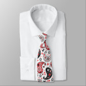 Red Bandana Paisley Land Westerne kerst Stropdas (Gebonden)