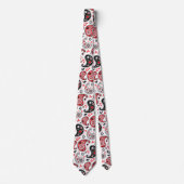 Red Bandana Paisley Land Westerne kerst Stropdas (Voorkant)