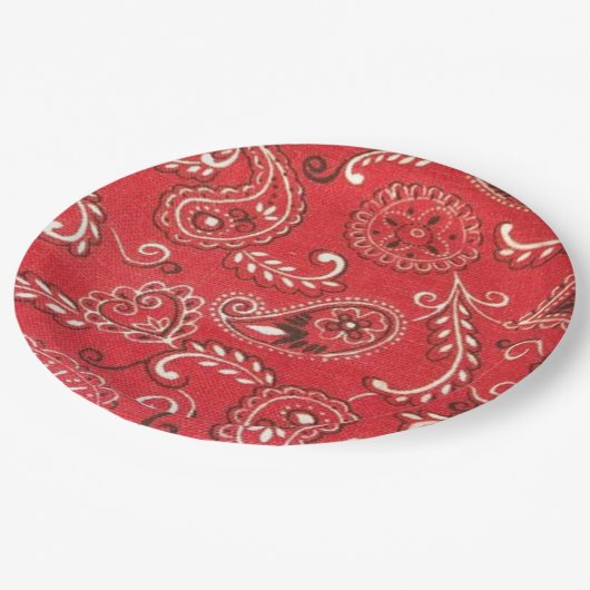 Red Bandana Papieren Bordje (Gekanteld)